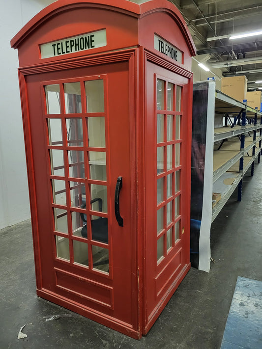 Vintage Telefonkabine im britischen Stil – Ideal für Retro-Fans und besondere Raumgestaltungen