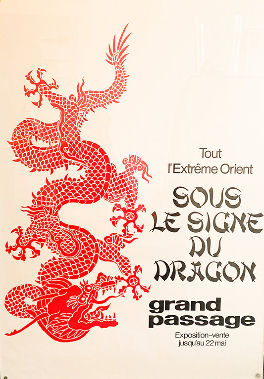 Grand passage Extrême Orient Plakat mit hochwertigen Glasrahmen